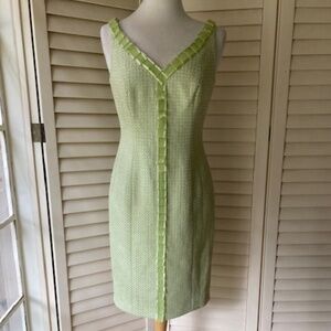 Carmen Marc Valvo Knee Length Shift Dress